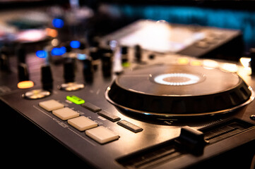 DJ workstation at the event