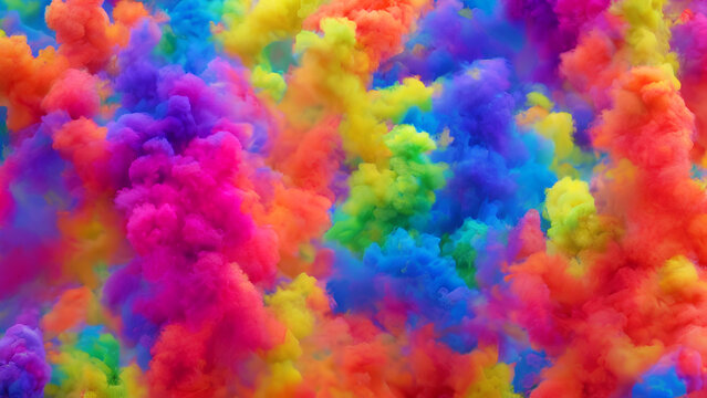 Acrylic colors Ink in water. Colorful Smoke Abstract background.