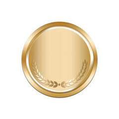 SHINY GOLD MEDAL AWARD TRANSPARENT CLIPART