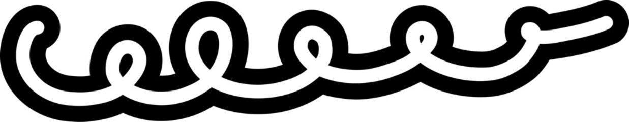Outline Curly Element