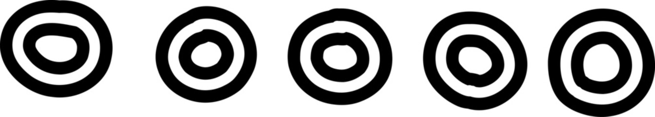 Outline Circles Elements