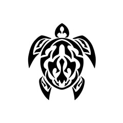 illustration vector graphic of symbol turtle tribal design
