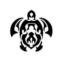 illustration vector graphic of symbol turtle tribal design