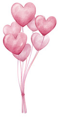 watercolor valentine balloon  © Maggieway
