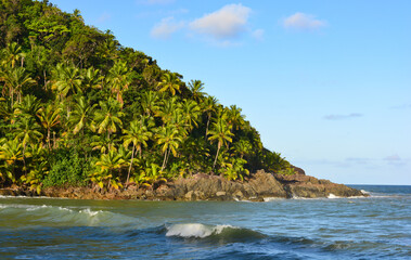 Ponta rochosa em Itacaré, Bahia