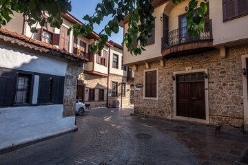 Fototapeta na wymiar Antalya historical houses