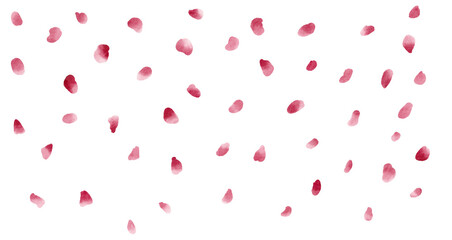 watercolor valentine rose petals