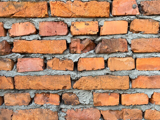 Bricks wall background texture in grunge style.