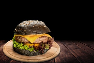 Tasty fresh Sandwich or burger with meat
