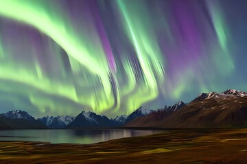 Norhtern Lights Love. Generative AI