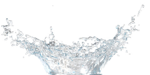 背景を透過した水しぶきの素材