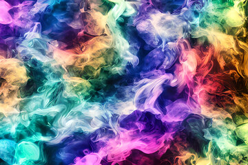 Obraz na płótnie Canvas Colorful Smoke Background Created with Generative AI