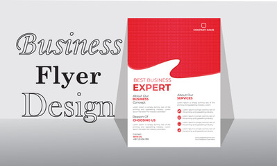 Professioal and corporate flyer layout, Simple leaflet templete