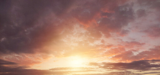 Naklejka na ściany i meble sunset in the sky, background sunset