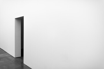 White wall and door