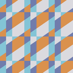 A simple and clear geometric ornament for decorating any surfaces or things. Seamless pattern.