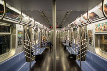 Inside New York subway
