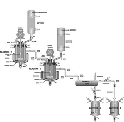Vector Illustration for Piping and Instrumentation Diagram