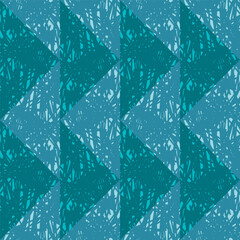 Abstract grunge scribble mosaic seamless background pattern.