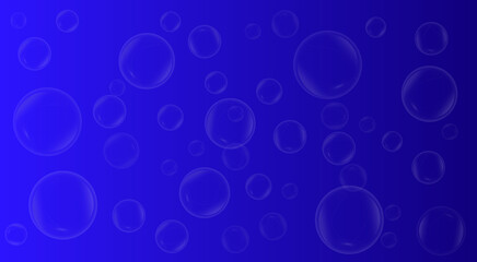 Cute, realistic, fun water bubbles flying randomly.