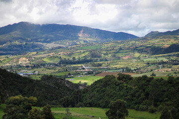 Obraz premium Mountains and villages