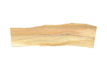 Wooden incense sticks Palo Santo, wooden stick isolated from background