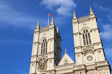 Fototapeta na wymiar Westminster Abbey in London UK