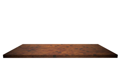realistic brown wood  plank table top restaurant counter top 