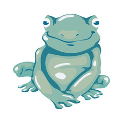 green frog design