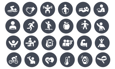 Fitness Icons vector design