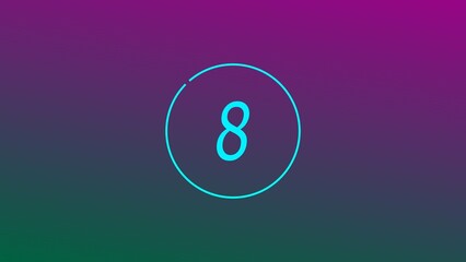 abstract beautiful number illustration background 