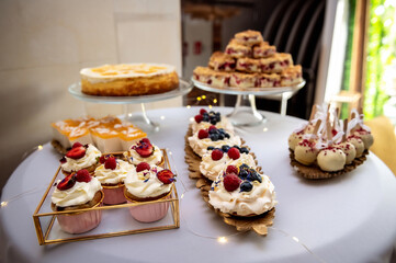 sweets, cake and cookies