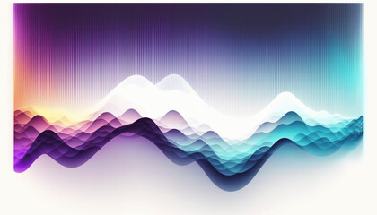 multi color wave abstract background