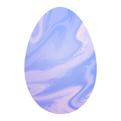 abstract  easter egg marble paint color holographic artistic metallic blue purple