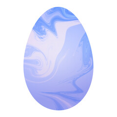 abstract  easter egg marble paint color holographic artistic metallic blue purple