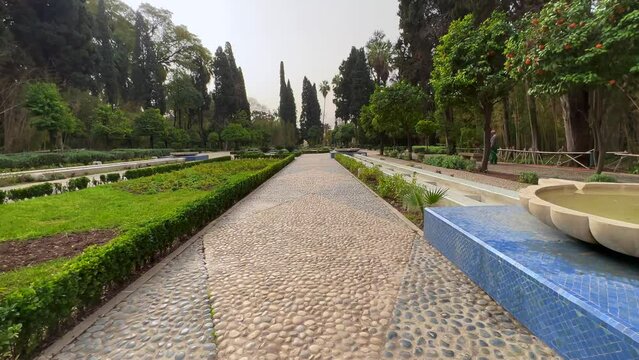 Jnan Sbil garden in the old town of Fez, Morocco