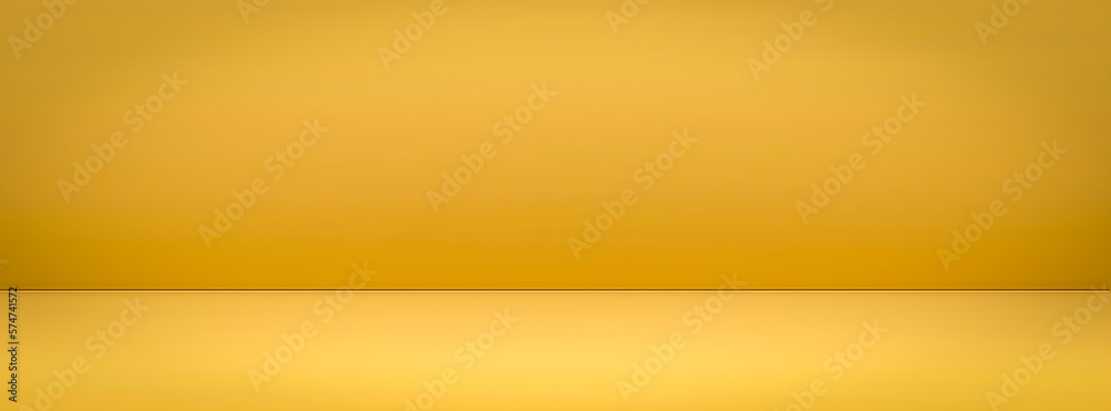 Aufkleber empty modern vivid yellow studio background for copy space display product of present content advert