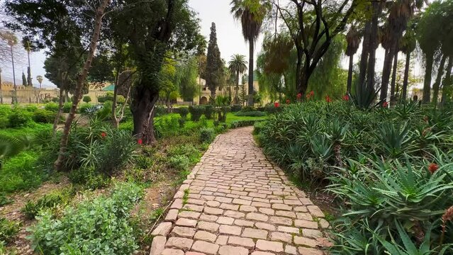 Jnan Sbil garden in the old town of Fez, Morocco