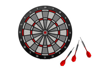 Round dartboard symbol of achievement of success, the concept of focus on the goal