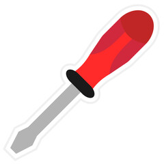 Screwdriver Sticker Icon