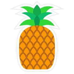 Pineapple Sticker Icon