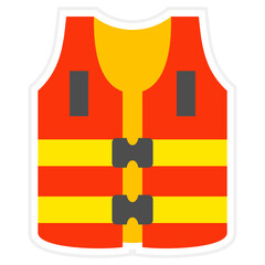 Life Jacket Sticker Icon