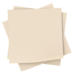 Fototapeta premium 3D note paper. Sticky note. 3D illustration.