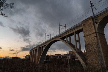Isernia. Santo Spirito railway bridge. View