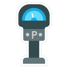 Parking Meter Sticker Icon