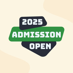 2025 admission open banner abstract school college coaching clipart for poster and banner