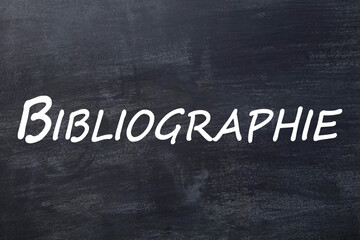 Fototapeta premium Bibliographie tableau