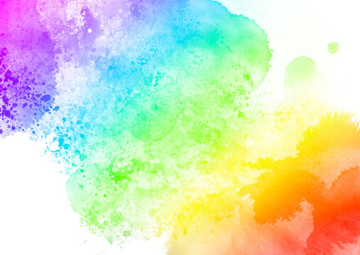 watercolour rainbow png backgrounds