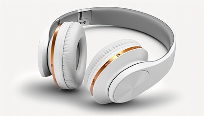 headphones on white background