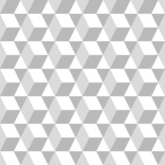 Fototapeta premium Cubic seamless monochrome pattern, background.
